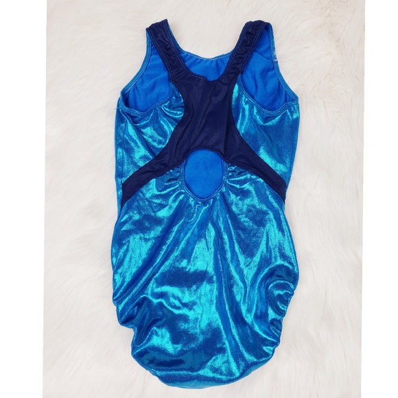 GK Elite Holograph Sparkle Tank Leotard - Picture 2 of 6